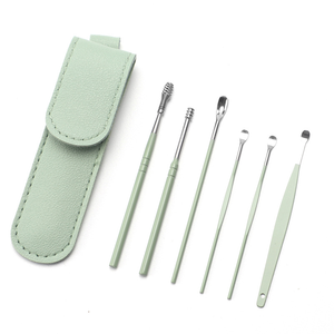Juego de 6 Herramientas Portátiles de Acero Inoxidable para Limpieza de Oídos, Cuchara para Oídos, Herramienta para Extraer <span class=keywords><strong>Cera</strong></span> - Product Image 5