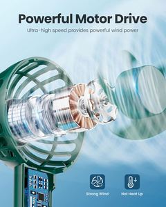 High Quality Customizable Mini Portable Handheld Rechargeable Fan for Outdoor Sports Summer Battery Operated for Household Use - Product Image 3