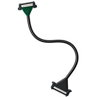 Câble LVDS personnalisé en usine, 51 broches, pas de 0,5 mm, câble coaxial micro avec gaine en PVC pour transmission de signal d'affichage TV
