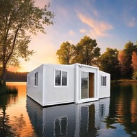 Maison modulaire extensible JHCE pour chambre à coucher, maison préfabriquée extérieure en panneaux sandwich en acier, design moderne respirant 3D