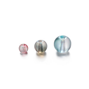 Dreamy Glass Transparent Colored Beads 4-8mm Round Loose Beads For Bracelet Making <b>Crystal</b> Lampwork Glass Jewelry Accessories - Product Image 4