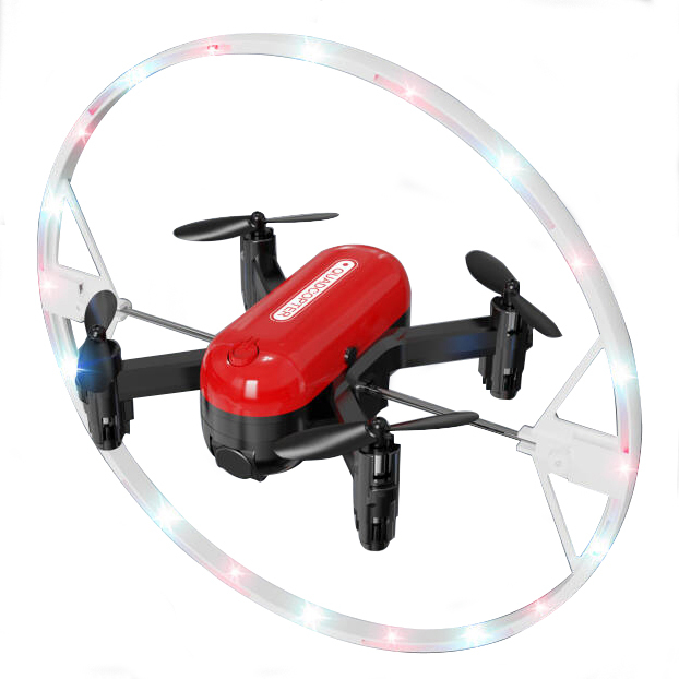 New Remote Control Rotating RC Drone Flashing Light Mini Drone Spin Rolling Quadcopter for Kids