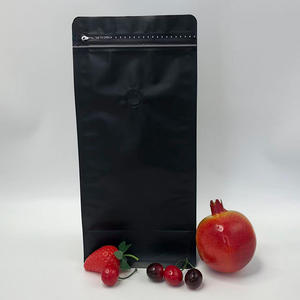 Bolsa con cremallera a prueba de fugas resellable de grado alimenticio negro mate para nueces Productos secos Plásticos de impresión de huecograbado personalizados - Product Image 6
