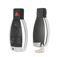 Clés de voiture intelligentes vierges avec points rouges, fonction panique, 315 MHz et 433 MHz pour Mercedes-Benz