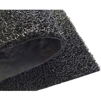 Tapis en fibre de coco de haute qualité, antidérapant, en PVC noir, tapis de porte