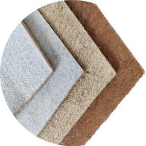 <span class=keywords><strong>Tapis</strong></span> en fibre de chanvre non tissé respirant et recyclable avec surface unie, échantillon gratuit pour utilisation automobile - Product Image 1