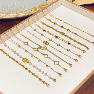 Custom Trendy Luxury Non Tarnish 14k 18k <b>Gold</b> Plated 316l Stainless Steel Designer <b>Bracelet</b> <b>for</b> <b>Women</b> - Product Image 1