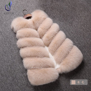 Nuovo <span class=keywords><strong>Gilet</strong></span> invernale in <span class=keywords><strong>pelliccia</strong></span> di volpe da donna elegante <span class=keywords><strong>Gilet</strong></span> in <span class=keywords><strong>pelliccia</strong></span> sintetica nera - Product Image 2