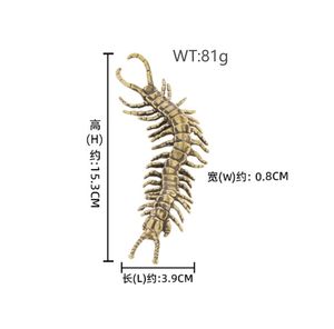 Millepiedi gigante millepiedi statua millepiedi mille zampe re ottone ornamentale opera d'arte decorativa da collezione - Product Image 2