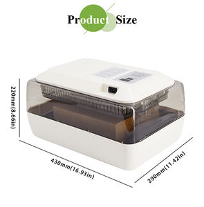 Incubateur d'œufs entièrement automatique <span class=keywords><strong>24</strong></span> œufs Mini <span class=keywords><strong>couveuse</strong></span> numérique petit poulet oiseau incubateur d'oeufs outil d'incubation agricole automatique - Product Image 4