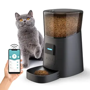 Atacado Hot-selling Pet Supplies Grande capacidade Cat Bowl Wifi Automático Pet Alimentador OEM Inteligente Pet Alimentador De Plástico para Gatos