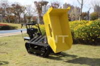 Chargeuse-pelleteuse sur chenilles ANT, mini-dumper auto-déchargeur, moteur 5,5 CV, boîte de vitesses à roulements, rayon de braquage court BY400