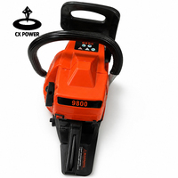 Tronçonneuse à essence haute puissance 59cc 3.2KW 9800 avec guide-chaîne de 20 pouces, robuste, de qualité industrielle, pour la coupe du bois, l'exploitation forestière et agricole