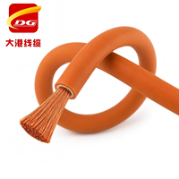 Cable de Soldadura Altamente Flexible YH, 10MM2, 16MM2, 25MM2, 35MM2, Conductor de Cobre Trenzado con Aislamiento de PVC/Goma
