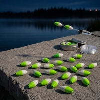 Flotteur de pêche haute visibilité qui brille dans le noir - Perle de pointe en mousse plastique pour la pêche en roche et en mer