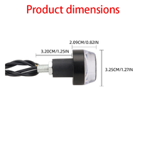Clignotants LED bicolores pour motos, feux de position latéraux, feux de bout de guidon, système d'éclairage pour moto