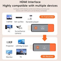 Émetteur sans fil Récepteur TV Projecteur WiFi 5 GHz 1080P 60Hz Dongle d'affichage Distance 50CM PVC iOS Android Ordinateur portable