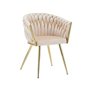 <span class=keywords><strong>Sillas</strong></span> de <span class=keywords><strong>comedor</strong></span> tejidas de <span class=keywords><strong>tela</strong></span> tapizada de terciopelo moderno <span class=keywords><strong>para</strong></span> sala de estar, <span class=keywords><strong>sillas</strong></span> de oficina <span class=keywords><strong>en</strong></span> casa con mechones de lujo de ocio - Product Image 3