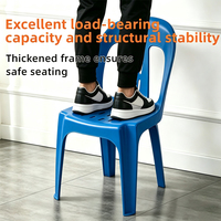 Chaises d'extérieur en plastique PP écologiques, empilables, confortables, design portable, chaise de jardin pour événements, concerts, barbecues, plage