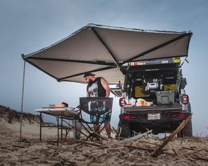 <span class=keywords><strong>HoYa</strong></span> 4x4 al aire libre Camping SUV vehículo lado del coche toldo <span class=keywords><strong>de</strong></span> 270 grados toldo <span class=keywords><strong>de</strong></span> pie tienda <span class=keywords><strong>de</strong></span> toldo retráctil personalizado 270 toldo - Product Image 4