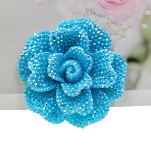 Adornos de Resina con Forma de Rosa y Diamantes de Imitación de Gran Tamaño para Manualidades, Scrapbooking y Decoración de Accesorios para el Cabello - Product Image 3