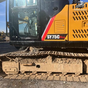 SANY SY75C Used Excavator Second-Hand China Brand 7.5 Tons <b>Small</b> Rubber-Tracked Crawler Excavator Isuzu Engine Kawasaki Pump - Product Image 6