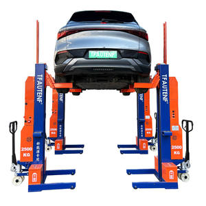 TFAUTENF CE 10000KG Pont élévateur mobile sans fil à 4 colonnes avec affichage numérique, affiche la hauteur et la charge en temps réel pour chaque <span class=keywords><strong>colonne</strong></span> - Product Image 5