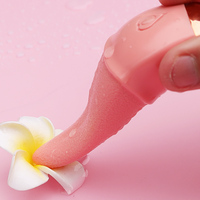 Lecken Zungen vibrator Klitoris Nippel Stimulator Lange Zungen förmige Heizung Lecken Vibrator Sexspielzeug Für Frauen Spielzeug für Erwachsene