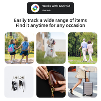 Rastreador Global sin Conexión para Google Find Hub, Etiqueta de Localización de Dispositivos Android con Red Crowd-Find para Llaves, Mochilas y Carteras