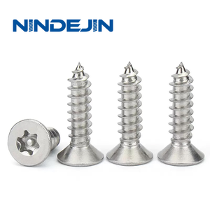 High Stainless Steel 201 M2.3 M2.6 M3 M4 M5 M6 <b>Flat</b> Head Torx Self Tapping <b>Screws</b> with Pin Metric Measurement System - Product Image 5