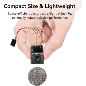 RunCam Spotter V2 Mic intégré FPV Caméra et Kit émetteur 5.8G Micro AIO Cam OSD avec 170 FOV et 700TVL pour Drones 40CH - Product Image 5