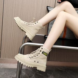 Botas Retro de Estilo Inglés al por Mayor 2026, Botas de Mujer con Plataforma, Impermeables, de Piel Sintética, para Aumentar la Estatura - Product Image 5