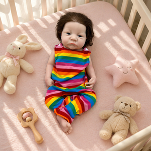 Muñeca <span class=keywords><strong>Reborn</strong></span> de silicona sólida de 18 pulgadas pintada a mano, juguete DIY realista para niñas, <span class=keywords><strong>Bebe</strong></span> <span class=keywords><strong>Reborn</strong></span> De Munecas Silicona Boneca Renascida - Product Image 3