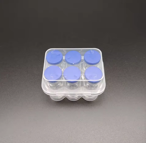 กล่องบรรจุภัณฑ์ยาแบบผงแห้งแช่แข็งโปร่งใส 6/4 แพ็ค กล่องขวดทรงสี่เหลี่ยม PP ขนาด 3 มล. - Product Image 3