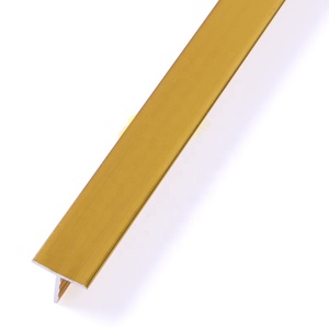 Phậ<span class=keywords><strong>t</strong></span> sơn fsf kim loại trang trí hồ sơ <span class=keywords><strong>t</strong></span> hình dạng Sàn Nhôm chuyển tiếp <span class=keywords><strong>TRIM</strong></span> Strips cho gốm gạch góc - Product Image 4