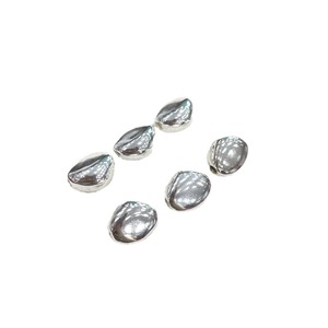 Qunlvsheng Cuentas Irregulares de Plata S925, Accesorios de Joyería de Plata 925, Cuentas Espaciadoras para Collar y Pulsera DIY - Product Image 4