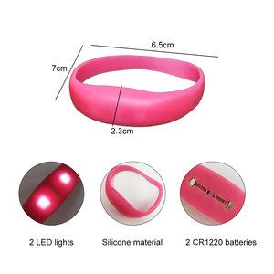 Pulsera LED de Gel de Sílice Ecológica Ishine, Activada por Impacto, para Navidad, Halloween, Año Nuevo, Eventos Deportivos, Temas Románticos y de Anime - Product Image 6