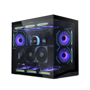 Boîtier PC Gaming Panoramique <span class=keywords><strong>Lian</strong></span> <span class=keywords><strong>Li</strong></span> O11 Dynamic <span class=keywords><strong>Mini</strong></span> V2, Tour ATX Compacte Sans Pilier, Châssis à Double Compartiment, Compatible Alimentation ATX, Noir - Product Image 1