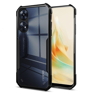 Funda para OPPO A40 A40M A38 A36 <span class=keywords><strong>A33</strong></span> <span class=keywords><strong>A31</strong></span> A17 A16K A15X A3S A2 A1 PRO, negra, ultrafina, protección anticaídas, marco suave, cubierta acrílica - Product Image 4