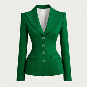 Blazer de bureau simple boutonnage Iota Phi Lambda, veste de travail formelle sur mesure de qualité supérieure, manteau professionnel pour femme - Product Image 1