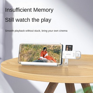 قارئ بطاقات متعدد الوظائف 6 في 1 من جينغهوا، يدعم USB 2.0 وOTG، قارئ بطاقات SD وTF، منفذ Type C وUSB C وMicro USB، لون أبيض مع ضمان لمدة عام - Product Image 3