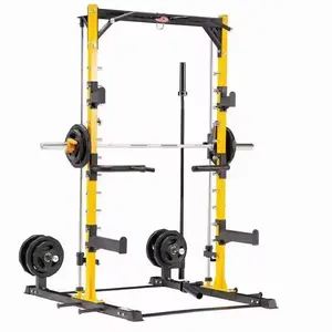 LJ001équipement de gymnastique machines commerciales chargées de plaques rack squat machine multi-smith Power Rack