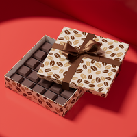 Boîtes de chocolat de luxe personnalisables emballage 9 grilles, coffret cadeau 12 grilles logo Pack Desserts Brownies boîte d'emballage