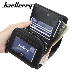 กระเป๋าสตางค์สั้นผู้ชายแบรนด์ Baellerry หนัง PU ช่องใส่บัตรหลายช่อง กระเป๋าใส่เหรียญแบบมีซิป สไตล์ธุรกิจ ใช้ได้ทุกวัน - Product Image 2