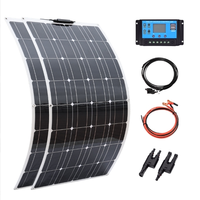 Ultra Lightweight Thin Flexible Solar Panel 100W 120W 150W 200W Bendable Solar Board for Camping Outdoor RV