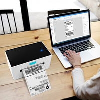 Imprimante d'étiquettes d'expédition thermique portable de 110 mm avec USB/LAN/Garantie de 2 ans en stock