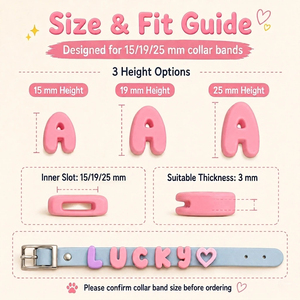 Wholesale Personalized Name Collar <b>Slide</b> English Letters for DIY Pet Collar Charms Traction Rope Decorative Silicone Dog Pendant - Product Image 6