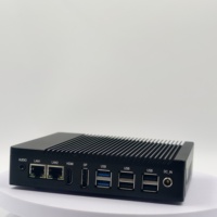 Mini PC industriel sans ventilateur Nuc Intel J6412 DDR4 16 Go M.2 NVMe SSD DP HD 4K Display 2 LAN 6 COM 6 USB Linux window11 Barebone