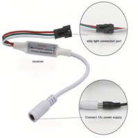 Contrôleur intelligent de bande LED COB RGBIC Dream Color DC5-24V avec télécommande sans fil RF pour bande lumineuse LED