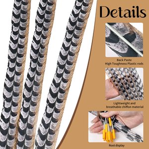 Plumes de faisan artificielles en gros, queues de faisan pour <span class=keywords><strong>la</strong></span> décoration de Noël et de carnaval - Product Image 2